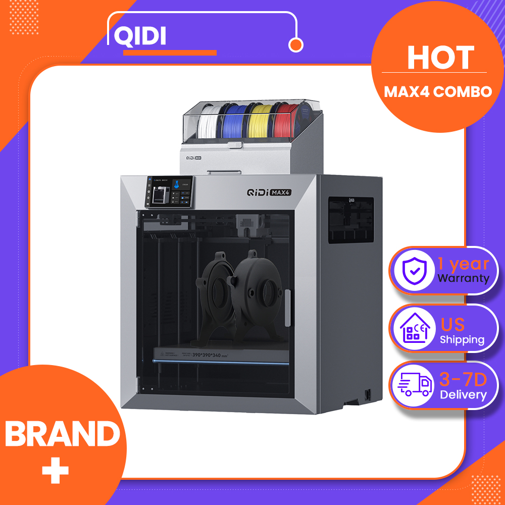 QIDI Max4コンボ3Dプリンター。最大16色に対応、自 - Direct Drive Dual Gear Extruder High Speed のレビューと価格
